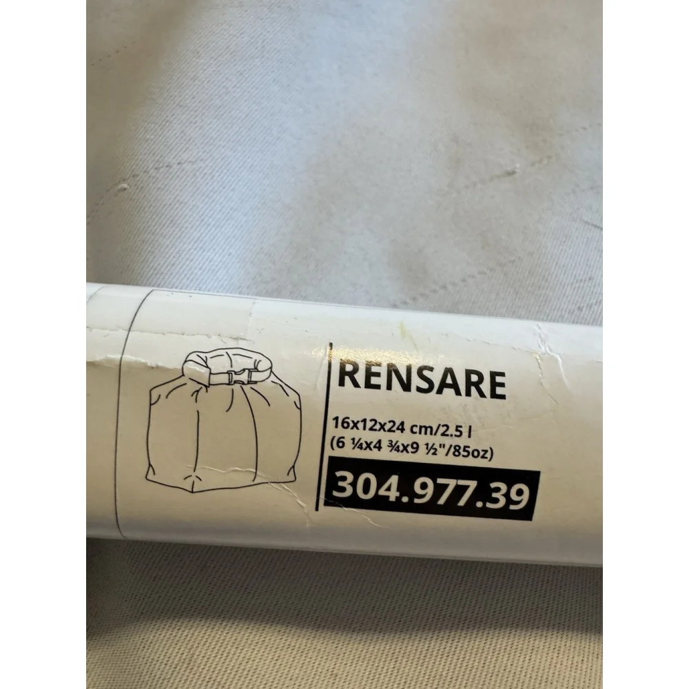 IKEA Rensare Packable Bag Foldable Waterproof Reusable Travel New W Tags